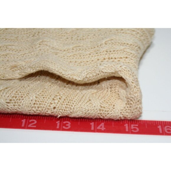 Ralph Lauren Womens XS 100% Linen Cable Knit Sweater Classic Heritage Coastal - Picture 5 of 7